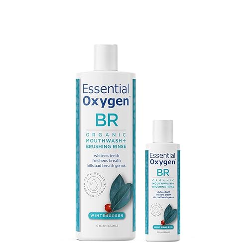 Essential Oxygen BR Certified Organic Brushing Rinse, All Natural Mouthwash