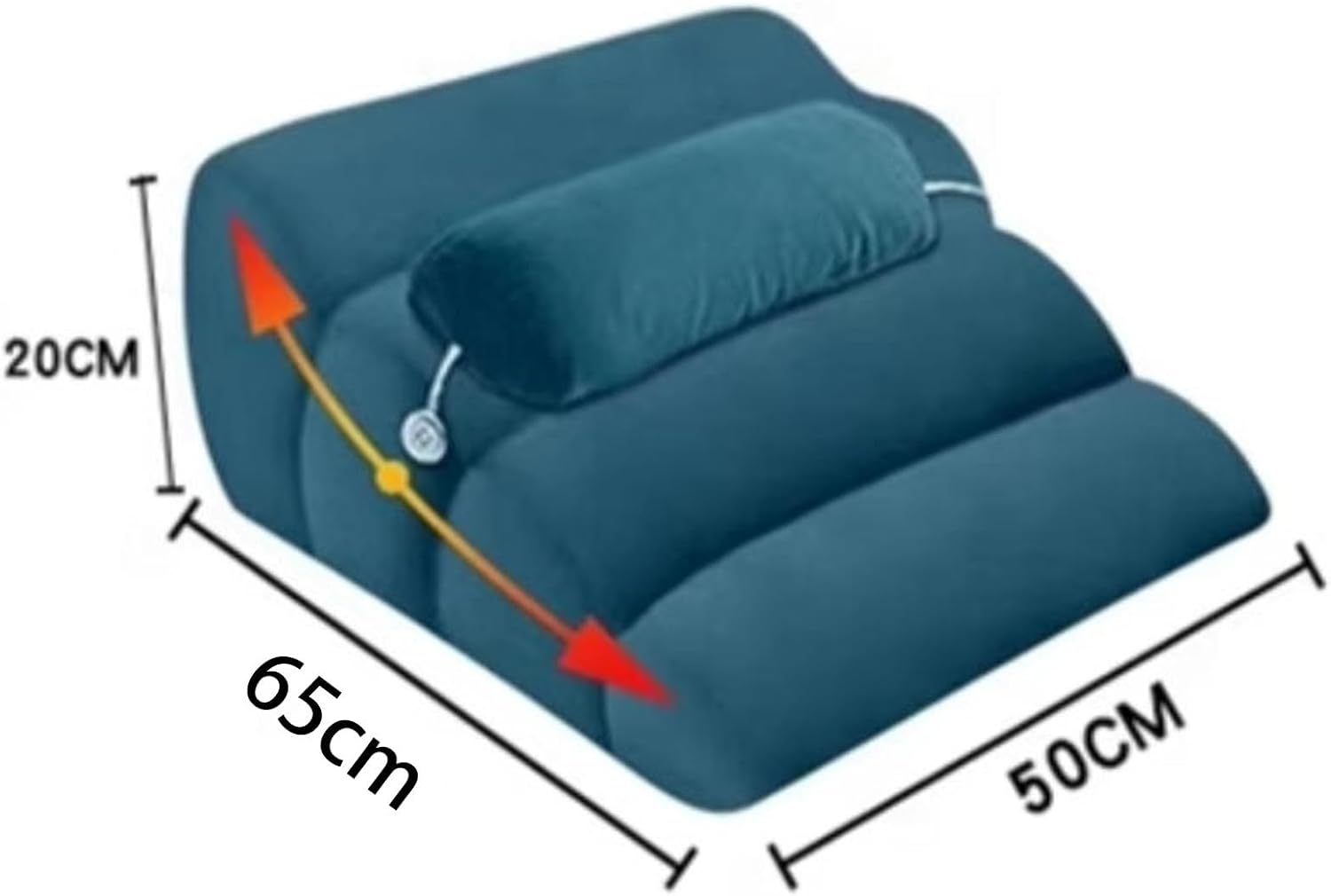 Tilt Support Pads, Bed Comfort Pads, Easy to Clean, Strong Support, Suitable for Home(Blue Blue,65 * 50 * 20cm)