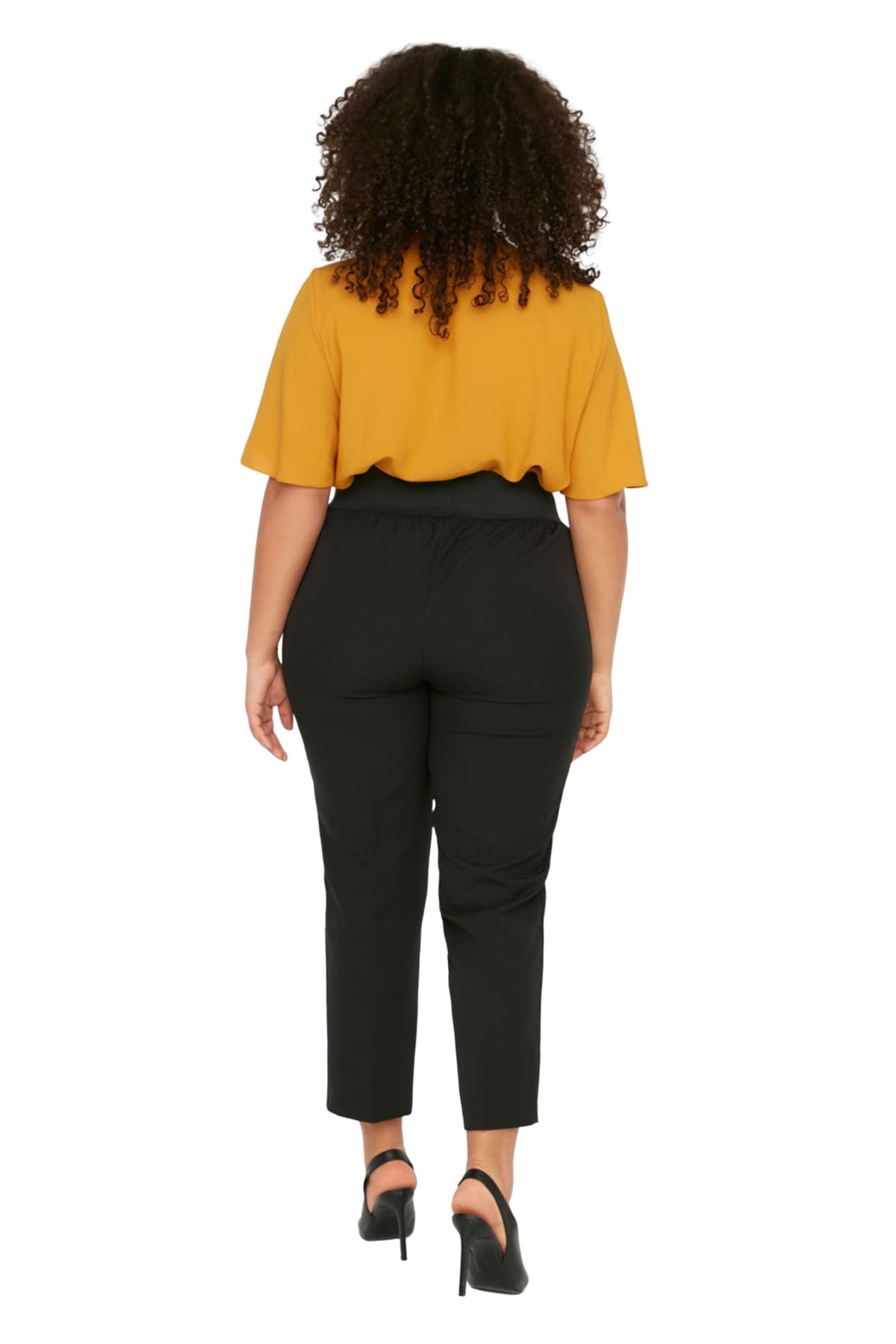 Trendyol - Normal Waist Carrot Pants Plus Size Pants, Pantaloni Donna