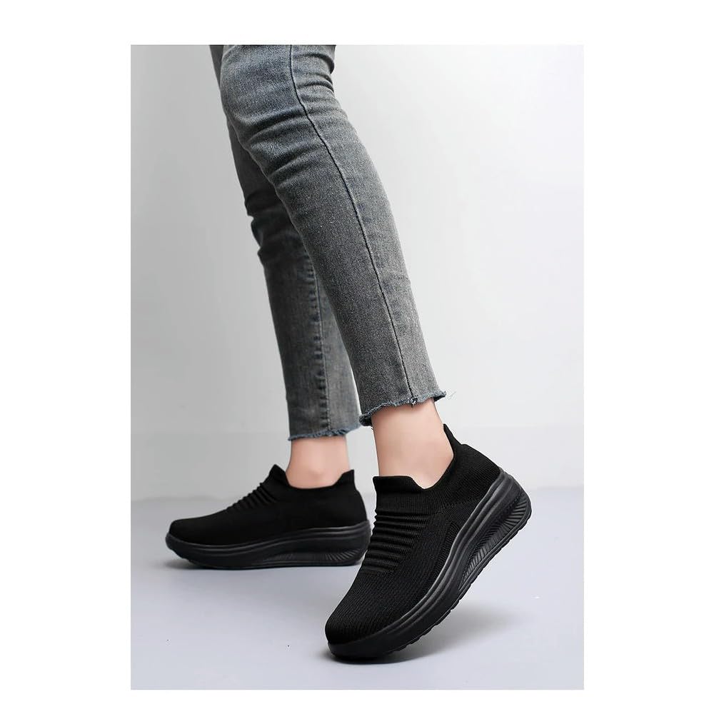DYRBF buty dla kobiet wiosna jesień oddychające modne trampki na platformie damskie na co dzień damskie buty mokasyny do chodzenia