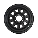 1pc Matte Black 16x8J Steel Off-road Wheel Hubs - Lug 6 On 5.5 Bolt Pattern, ET -12, Compatible with Trucks & SUVs