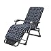 OUPAI Liegestuhl klappbar Null Schwerkraftstuhl, Folding Liegestuhl und Textilensitz W/Kissen 180 ° Bettstuhl Terrasse Stuhl Faltgeräusche Liegestuhl mit Kissen im Freien Liegestuhl für Poolside Bac