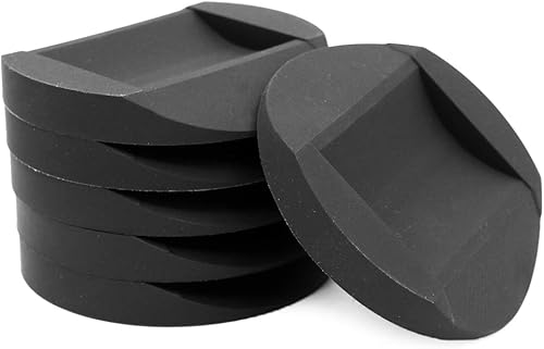 Miniatura 4 de 6 tazas para muebles, tapones de cama, tapones para muebles, protectores de suelo antideslizantes que protegen suelos y ruedas, sofás y cama (negro)