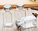 Tebery 16 Pack 3oz Clear Salt and Pepper Shakers Glass Set Classic Design