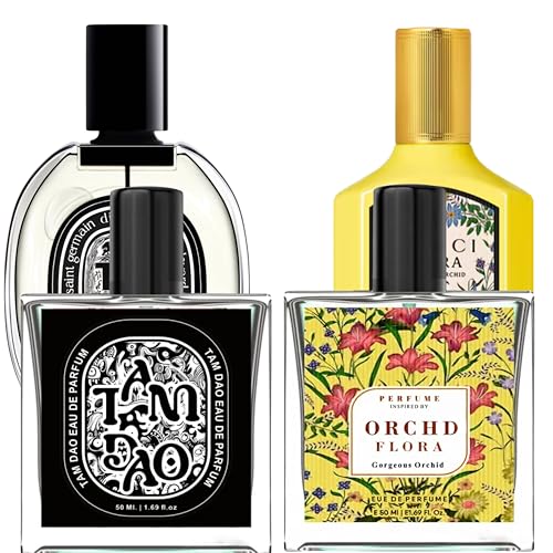 Image of WONJU Floral and Woody Fragrance Set for Women and Men with Tam Dao and Orchid Flora Eau De Parfum, Elegant Perfume Duo for Casual and Special Occasions