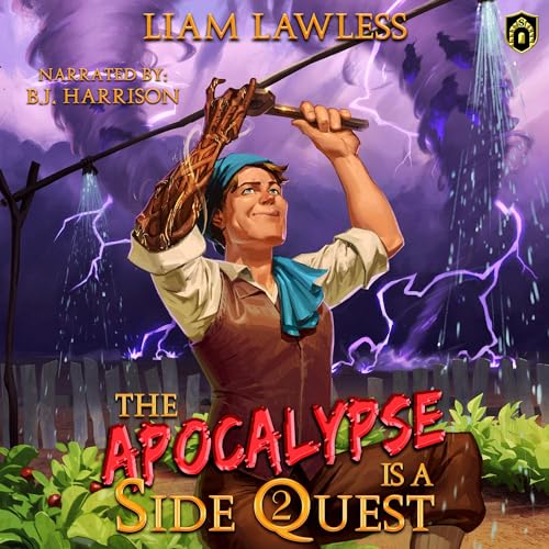 Diseño de la portada del título The Apocalypse Is a Side Quest, Book Two