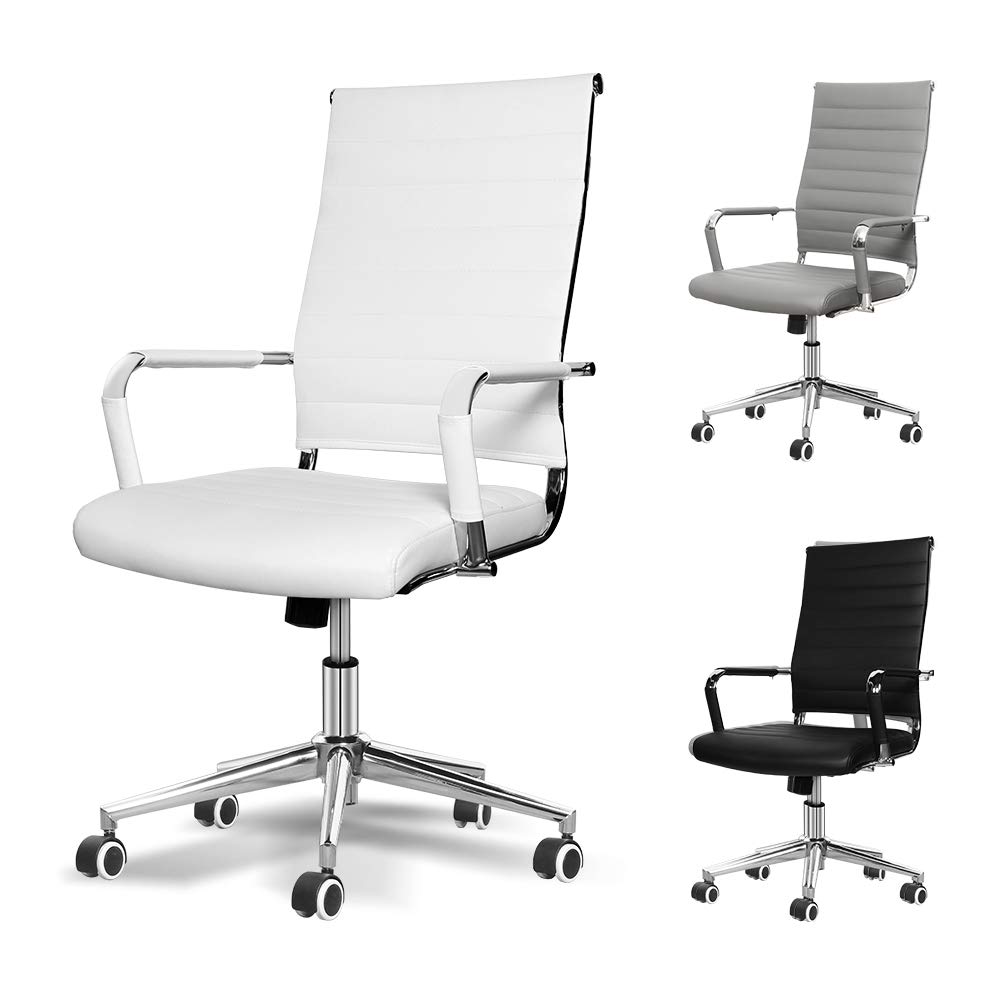 Buy Okeysen Office Desk Chair, Ergonomic Modern High Back Ribbed