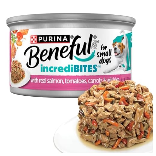 Purina Beneful Small Breed Wet Dog Food in Gravy, IncrediBites With Real Salmon - (Pack of 12) 3 oz. Cans