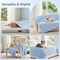 ZOMISIA Premium Cooling Blanket for Large Dogs - Q-MAX>0.5 Breathable Washable Dog Cooling Mat, Travel Soft Pet Summer Essentials, Grey, 40"x50" — image 7