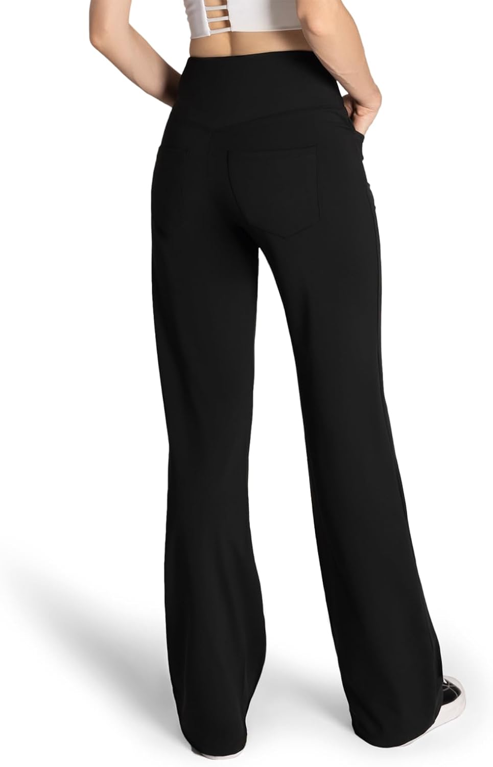 Safort Yoga Pants Women Wide Leg Pants with Pockets 28''/31''/34'' Stretch Loose Leg Comfy Lounge Petite, Regular, Tall - Image 2