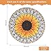 DAMEING Sunflower Stepping Stones Outdoor Garden Decoration, 3 Pack Paving Stones Kit for Outside Patio Landscape Yard Walkway Path, Anniversary Housewarming Birthday Gift, Indoor Decoration