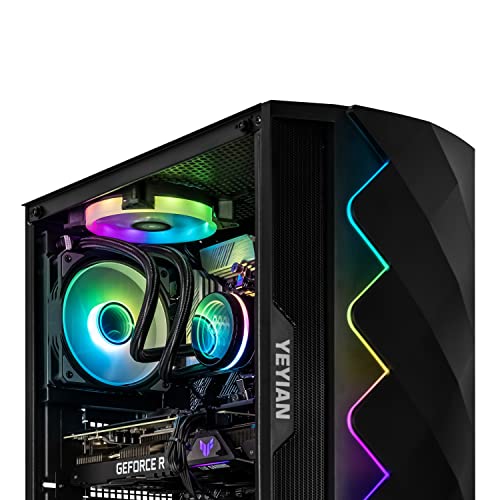 YEYIAN Shoge Gaming PC Desktop Intel Core i5 13400F 4.6 GHz, GeForce RTX 4070 Desktop Computer, 1TB M.2 SSD, 16GB DDR4 3200MHz, 650W Gold PSU, Liquid Cooler VR Ready PC, B660 Motherboard, Win 11 Home - Image 5