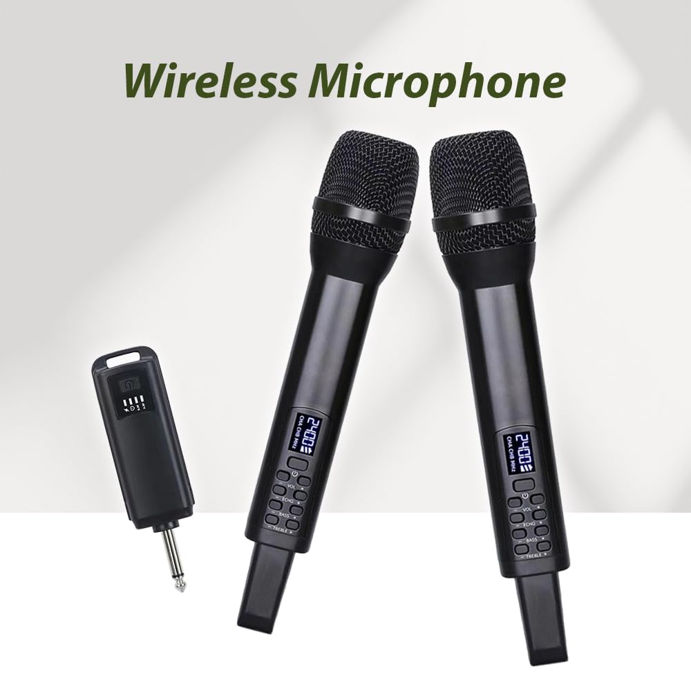 microfono per cantare microfoni senza fili microfonico wireless con microfono portatile Microfoni dinamici professionali per home cinema Karaoke Chiesa Discorsi Matrimoni Feste Canto