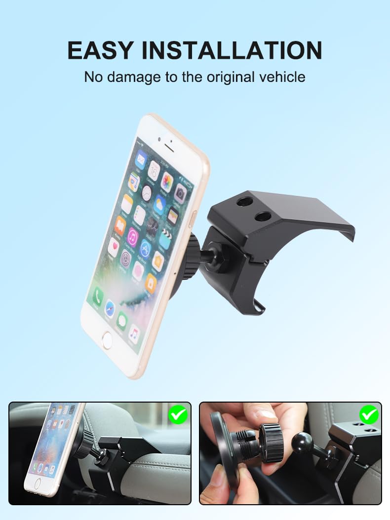 PIUGILH Supporto magnetico per cellulare per auto adatto per Land Rover Defender 2020-2023, adatto per smartphone da 4 a 7 pollici, per accessori Defender