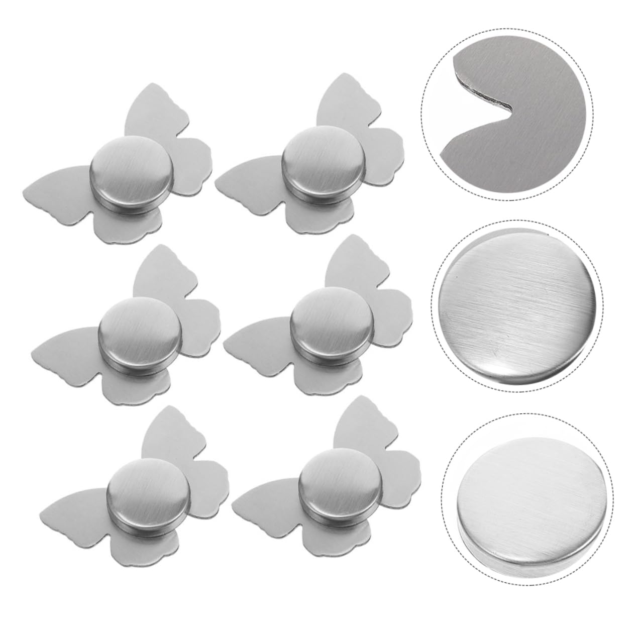 TOPBATHY 6pezzi Pesanti Magnetici per Tovaglie Fissatori Antivento Ventosa Magnetica Pesi per Tende Design Durevole in Acciaio Inossidabile Portatile e Decorativo