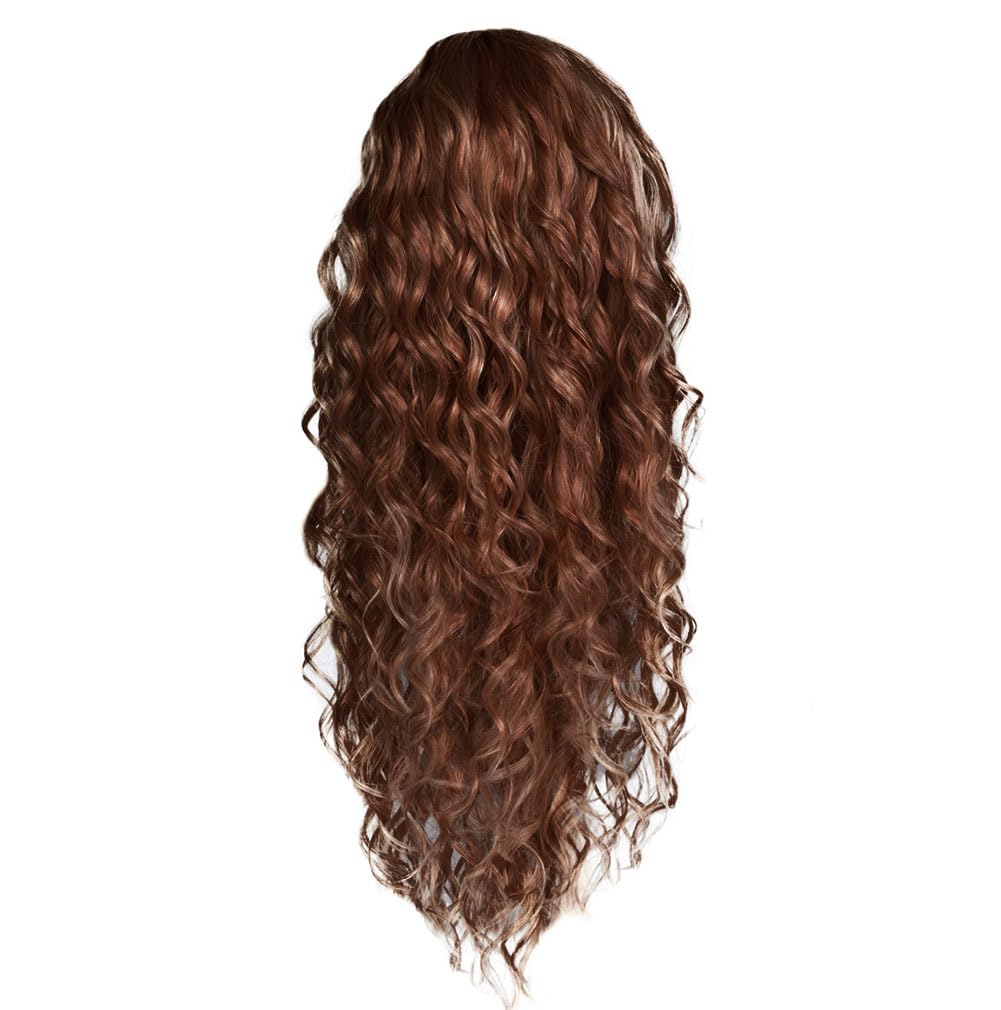 Hairdo Curly Girly Long Layered Wig With Natural Curls by Hairuwear, Average Cap, R6/30H Chocolate Copper