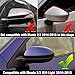 OWITAT Compatible with Mazda 2/Mazda 3 2010-2013 Left Driver Side Mirror Cap Cover, Door Rearview Left Side View Mirror Cover Replacement for Mazda, Glossy Black