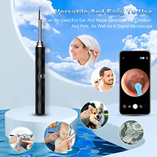High Definition Ear Wax Removal, Wireless Ear Cleaner, Safe And Gentle Ear Wax Removal Kit, Otoscope With Light, Rechargeable Ear Cleaner With Camera And Light, Ear Cleaning Kit For Android And Ios #TOP5
