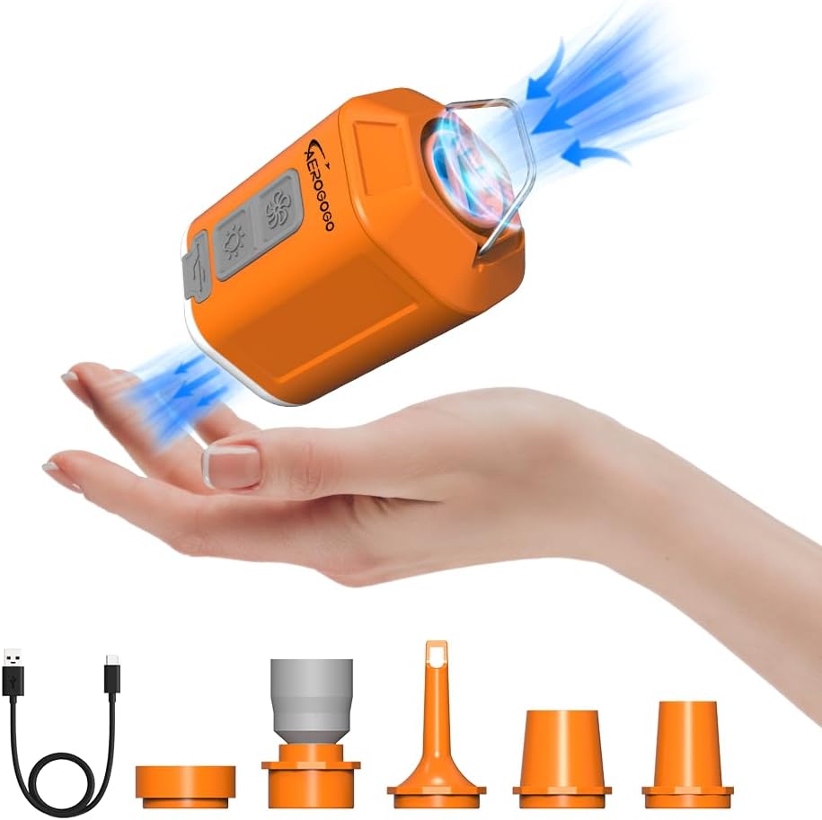 Portable Air Pump 4.2kPa Air Pump for Inflatables Rechargeable