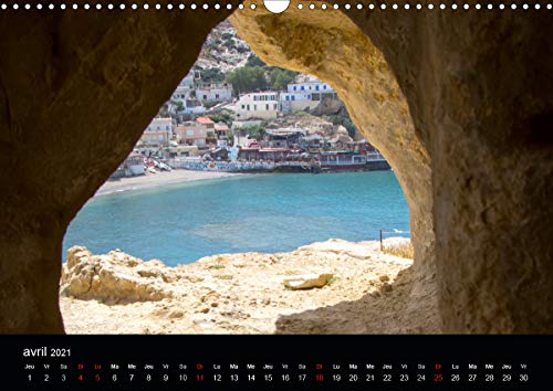 Photographies de Crète en calendrier mural horizontal format grand A3