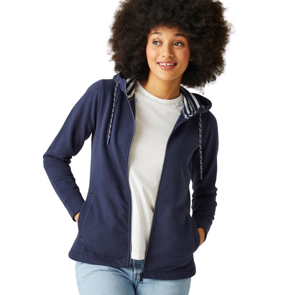 Regatta Womens Bayletta Full Zip Hoody Fleece, Navy, 10 UK