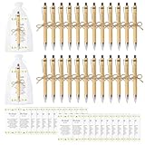 ACOMTUO 24 Stück Glücksstift Kugelschreiber Geschenke, Dankeschön Geschenke, Abschiedsgeschenk Erzieherin, Abschiedsgeschenk Schüler Grundschule, Abschiedsgeschenk für Kollegen Schüler