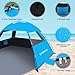 Venustas Beach Tent Sun Shelter for 3/4-5/6-7/8-10 Person, UPF 50+ UV Protection Beach Canopy, Lightweight and Easy Setup Cabana, Portable Beach Shade Tent