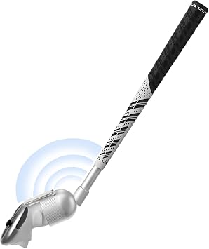 VR Golf Club Attachment for Meta Oculus Quest 3/Meta Quest 3S, Unblock Signal Aluminum VR Golf Club Attachment Non-Slip VR Golf Handle Grip for Golf + For Right Controller