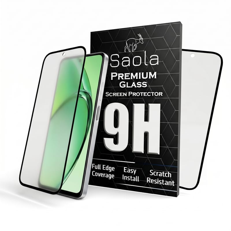Image of Saola Anti-Glare Matte Screen Protector for OPPO K12x | Smooth Touch Finish, 9H Strength Glass, Full Coverage, Bubble-Free Installation Kit | Quick & Easy Application | Pack of 1