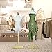 Bonnlo Female Dress Form for Clothing Presentation, Height Adjustable Women Mannequin Torse Body with Stable Gold Finish Metal Stand, Clothing Dress Jewelry Display Sewing Model (Beige, Regular)