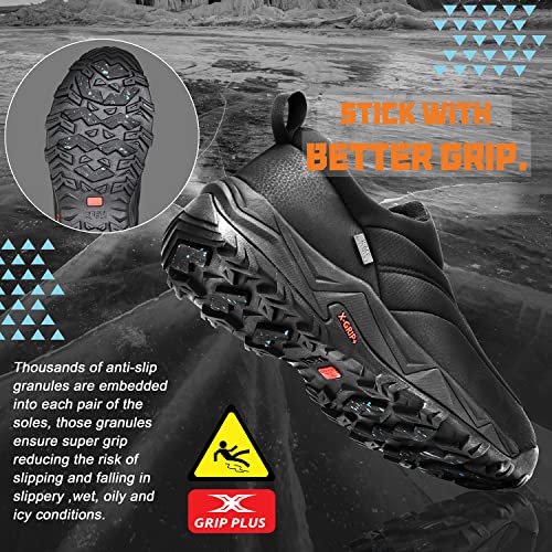 XPETI Winter Snow Casual Slip-on Loafers for Men Cocoon moc Waterproof Jungle Hiking Shoe,Easy Wear on/Off2