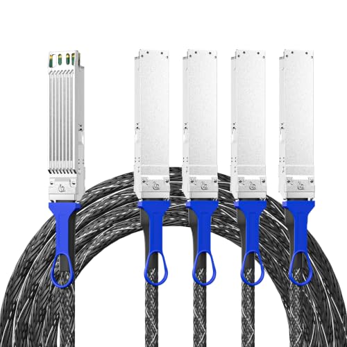 Image of 10Gtek 800G OSFP to 4x200G OSFP Acc Breakout Cable, 26AWG, 5-Meter | ● 800Gb /s ACC cable ● Compatible with NVIDIA MCA4J80-N005 ● For InfiniBand NDR /Ethernet ● 100% tested