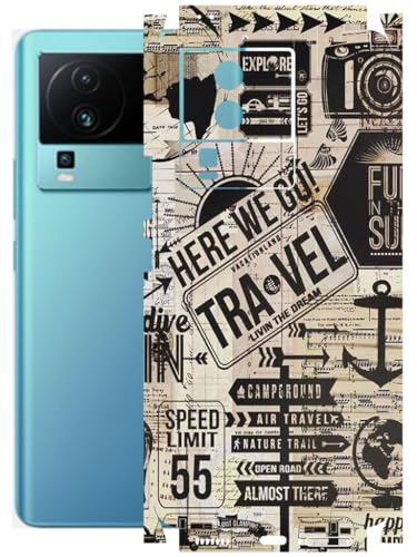 Image of AtOdds - Full Body Back Screen Guard Protector Film - Lamination Wrap Skin Sticker Compatible with IQOO NEO 7 PRO (5G) | Scratchproof Matte Finish (Explore)