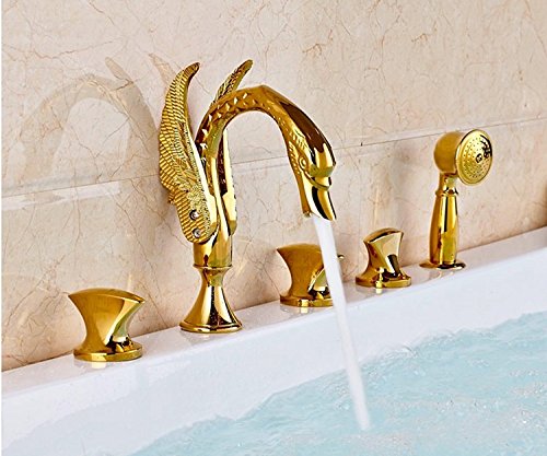 Robinet mitigeur baignoire laiton poli durable contre calcaire et fuites d'eau
