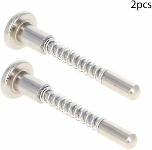 Miniatura 8 de MroMax Pestillos de émbolo con resorte de acero inoxidable de 0.24 pulgadas, diámetro exterior de 0.16 pulgadas, diámetro de la varilla 1.97