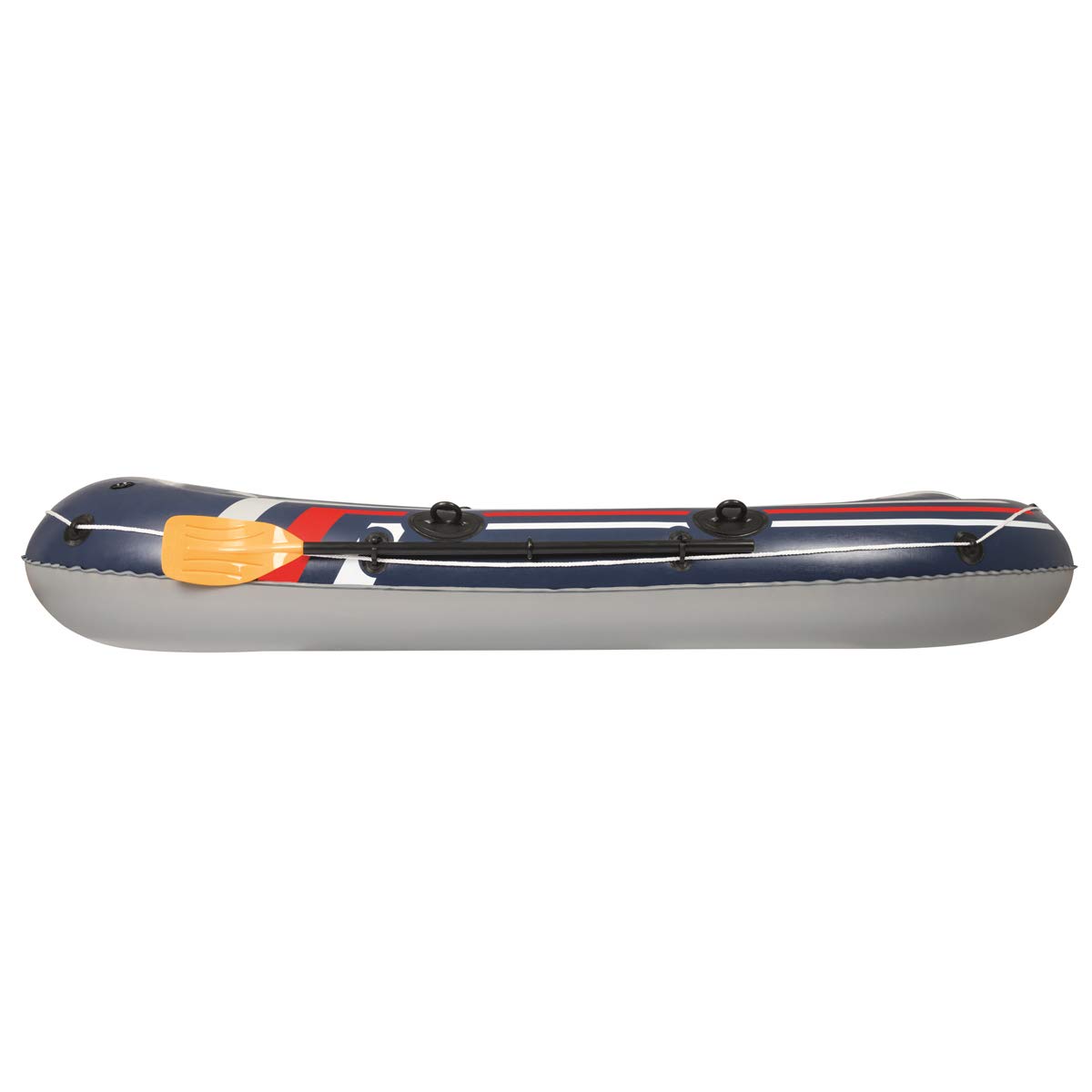Bestway 61068 Bateau Pneumatique Hydro Force™ Treck X2 255 X 127 X 36 cm avec 2 Rames et Un Gonfleur à Pied