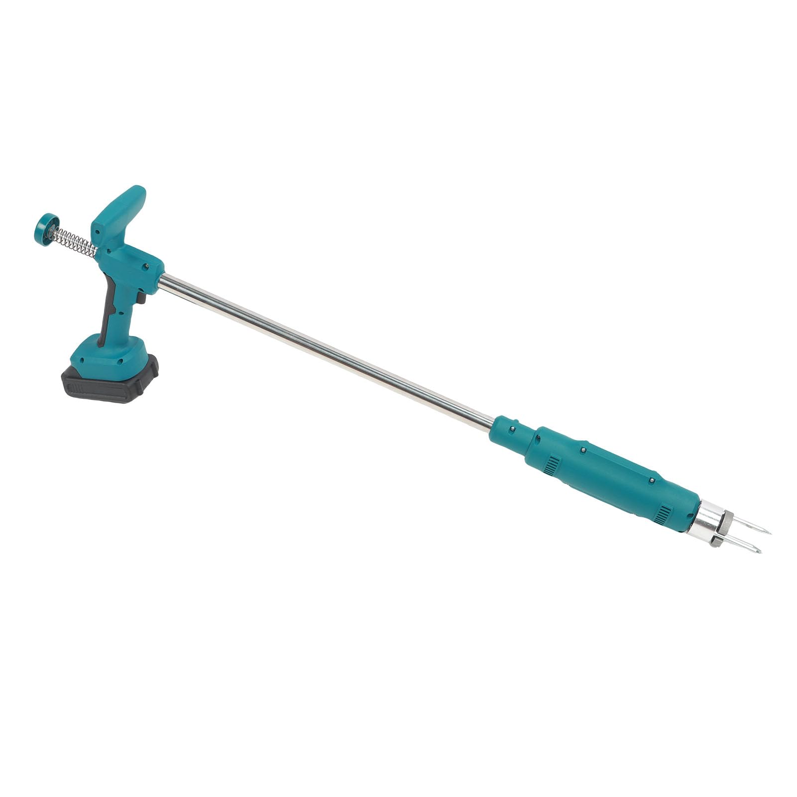 LiebeWH Elektrischer Unkrautstecher, 21 V, Batteriebetrieben, Stand-Up-Unkrautvernichter mit Verstellbarem Griff, 101,6–121,9 cm, für Garten, Rasen, Terrasse, Auffahrt (Europäische Vorschriften)