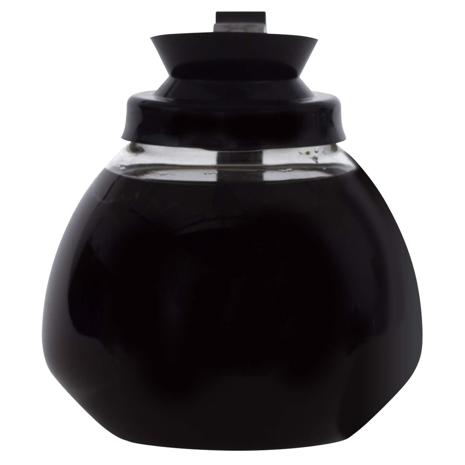BUNN Glass Commercial 12-Cup Coffee Decanter, Black, 42400.0106