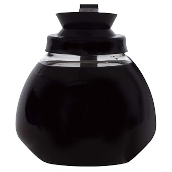 BUNN Glass Commercial 12-Cup Coffee Decanter, Black, 42400.0106