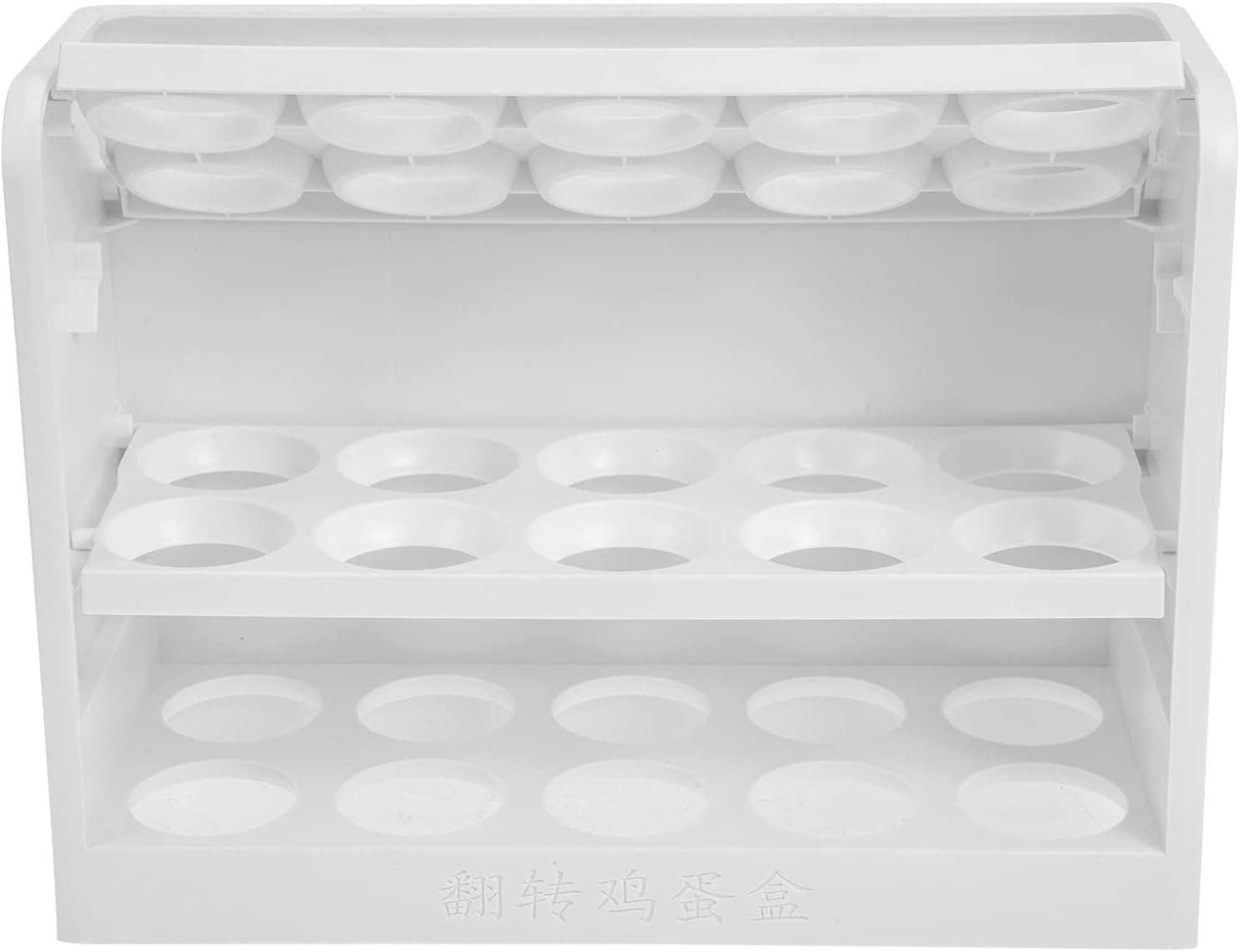 Egg Drawer for Refrigerator Egg Holder for Refrigerator 30 Grid Eggs Storage Container Egg Organizer Egg Preservation Rack for Fridge Kitchen Home Supplies
