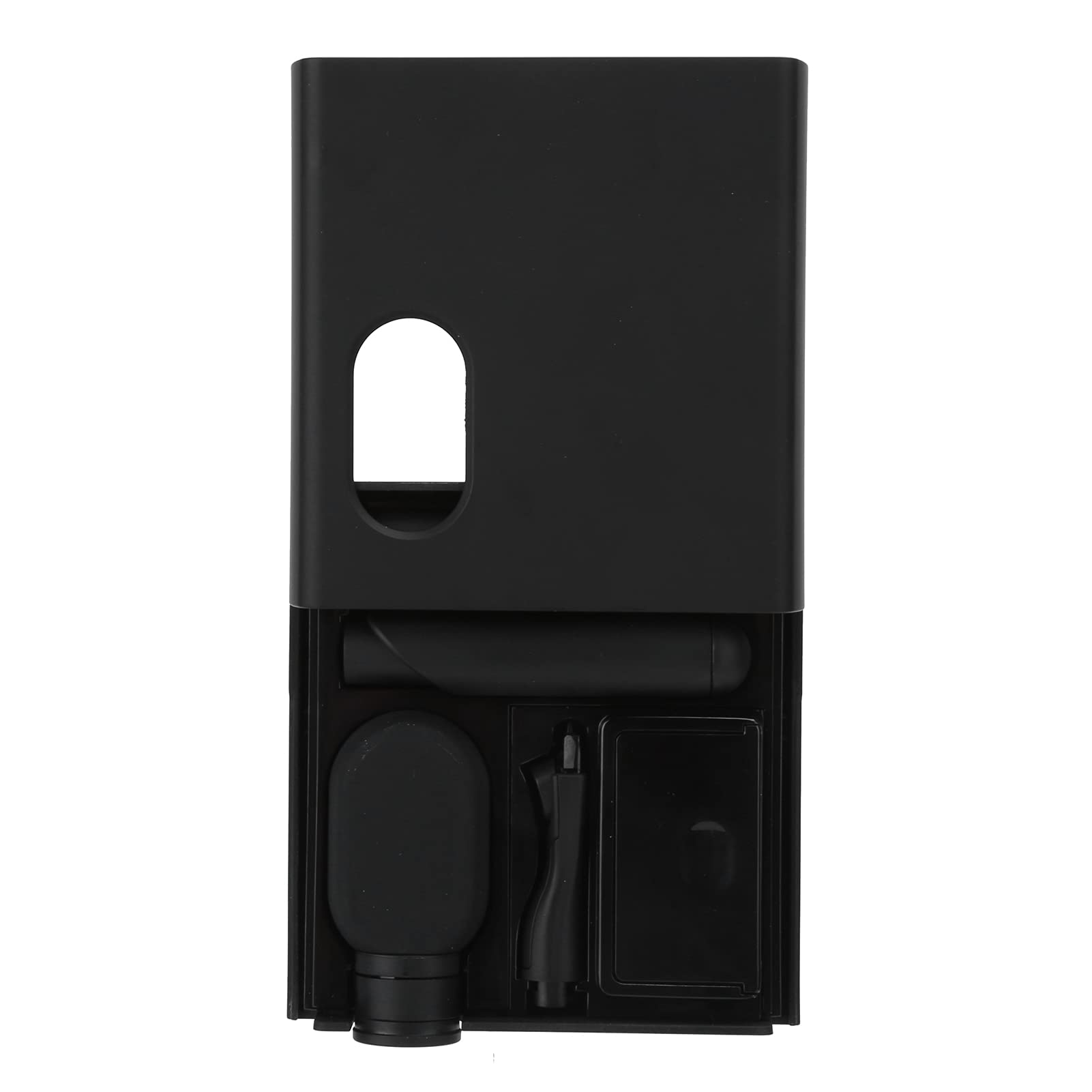 KUIDAMOS Tragbares Mundpflege-Reiseset mit Bartpflege und Rasierset für den Familiengebrauch – Umweltfreundliches ABS-Material, 11,3 X 9,7 X 4 Cm (schwarzes Rasierset)