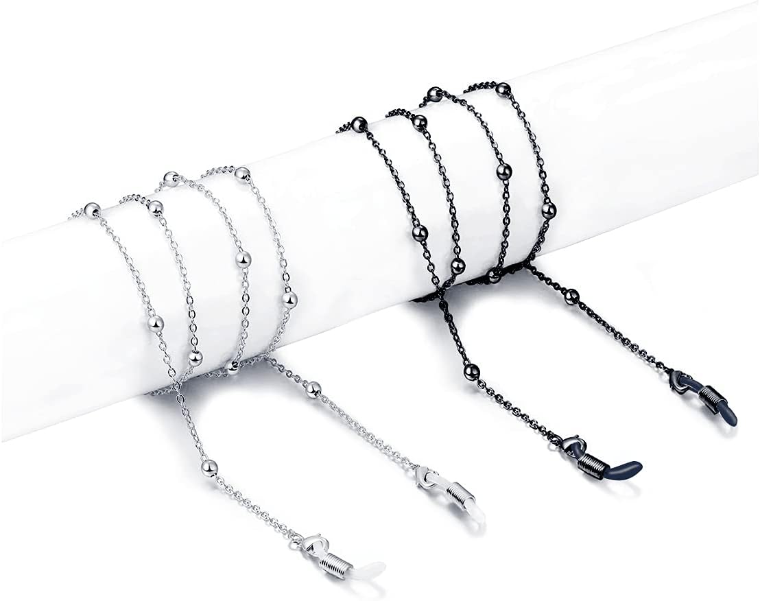 Eyeglass Chains/Mask Chain(2 Pack) Glasses Chain Sunglasses String Strap Lanyard Stylish Gift for Women