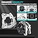 Farrme 11201 Car Alternators Fit for Toyota RAV4 2006-2008 L4 2.4L 2362cc Automotive Replacement Alternators 1042104790, 1042104791, 1042104792, 27060-28300, 11201N 100Amp Alternator 7-Groove Pulley