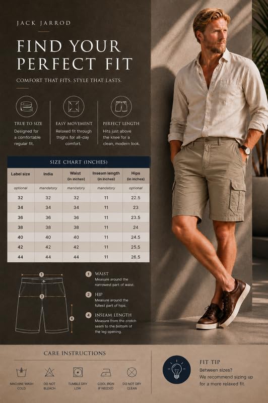 Image of Comfort Fit Shorts for Men & Women | Cotton Stretch Fit | 32-44