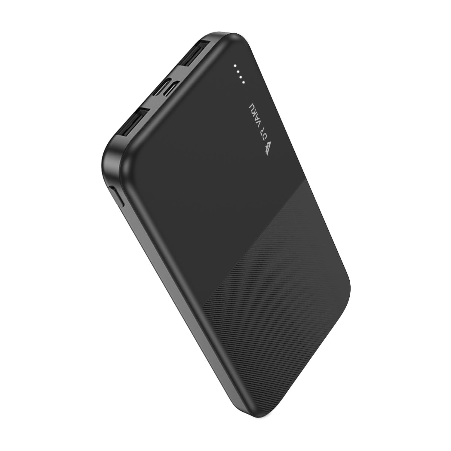DR VAKU® 10000mAh Power Bank 12W Type-C + Micro USB (Input & Output) Lithium Polymer Battery for iPhone, Samsung & Android Devices Ultra-Compact & Portable- Black-image-48