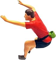 Vista 1 de MYCENSE Figura de modelo de resina 187, modelo trenes de personas, figuras coleccionables en miniatura para casa de muñecas, paisaje, diorama