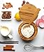 Estilo Premium Bamboo Salt and Pepper Bowls, Wooden Spice Containers with Magnetic Swivel Lids, Perfect for Salt, Spice, Sugar, Pepper Brown