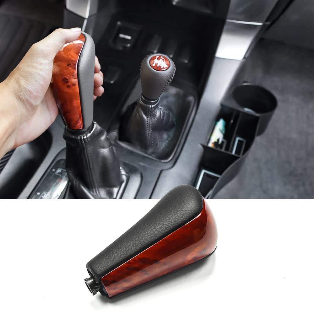 for Lexus GX470 2003-2009 Center Gearbox Shift knob Head 2004 2005 2006 2007 2008 GX 470 Interior Upgraded Modification Accessories (Gear knob Wood)