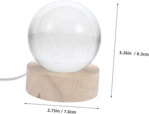 Miniatura 2 de DECHOUS Luz nocturna de cristal de luna para niños y niñas, lámpara de proyección de luz decorativa de mesa para decoración de habitación de niñas