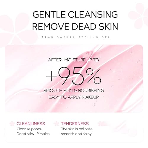 Miniatura 7 de AKARY Sakura - Gel de pelar facial para eliminar la piel muerta y facial – Cuidado de la piel limpia facial y corporal, elimina manchas oscuras y